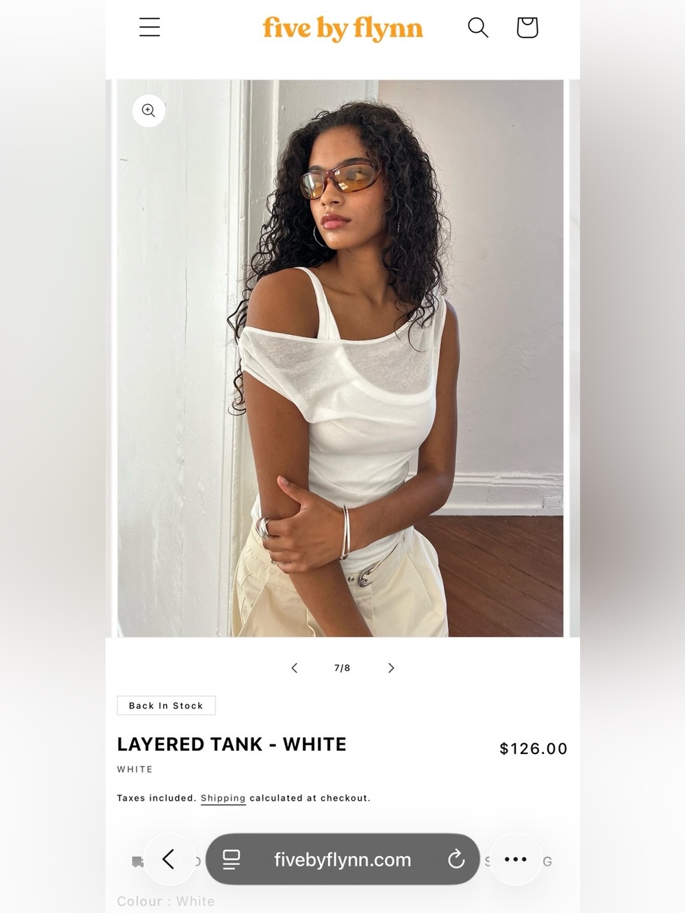 Layered White Tank Top - Five by Flynn